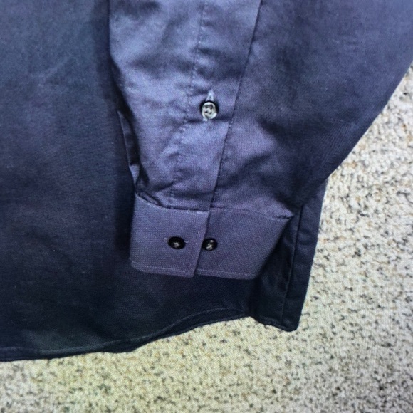 Tommy Hilfiger Men's Dark Blue Dress Shirt - Picture 3 of 7